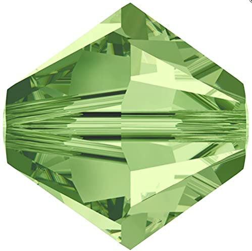 36 stk SWAROVSKI ELEMENTS XILION 5328 bicone beads, 3.8 x 4.2 mm Peridot (Swarovski-Elemente xilion 5328 Bicone-Perlen Grüne Peridot)