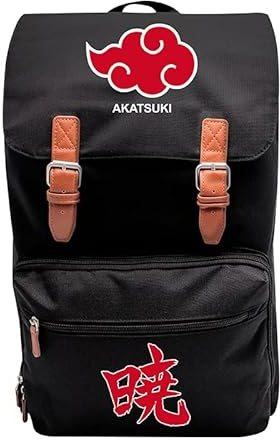 ABYstyle Naruto Shippuden Akatsuki Rucksack, XXL, 33 x 50 x 17 cm, Schwarz