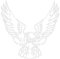 iSpchen Autoaufkleber 3D Adler Aufkleber Sport Racing Aufkleber Motorhaube Karosserie Stoßstangen Emblem Sticker Selbstklebende Tier Aufkleber Auto Styling Dekoration Aufkleber 15cmx15cm
