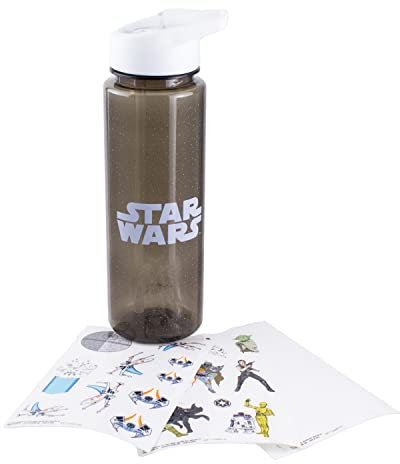 Paladone Star Wars Stickers Water Bottle, One Size, Multicolor