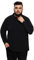 AIYINO Men's Big and Tall Polos Classic Fit Long Sleeve Soft Cotton Polo Shirt (5X-Large Black)