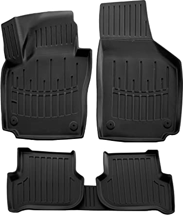J&J AUTOMOTIVE | 3D TPE Gummifußmatten Gummimatten Passend Für Golf Plus 2005-2014, Anti-Rutsch, Abwaschbar, Allwetter, Hohes Rand, 5-TLG