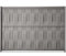 EASY CLOTURE Kit d'occultation Lattes Composite à tresser H1m73 x L 2m50 Maille 55 Gris Quartz - pour Grillage Rigide - Clôture pour Jardin - Protection vis-à-vis intimité Brise-Vue