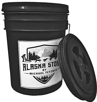 Musher Eimer I Schwarz I Futtereimer I Zum Wässern für Sporthunde I Powered by Alaskastore.de