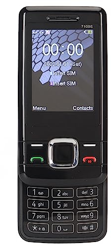 Mobiltelefon für ältere Menschen, Entsperrtes Großtasten-Handy für ältere Menschen mit 2G GSM 1200 MAh, Slider-Telefon für Anrufe, Kamera, Musik- und Videoplayer, Bluetooth (Schwarz)