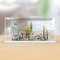 Acryl Schaukasten Vitrine Kompatibel Mit Lego 10316 Icons Der Herr der Ringe: Bruchtal, Vitrine Schaukasten Staubdicht Showcase Display Case für Lego 10316 (Ohne Modell Kit) (Stil B)