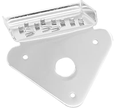 wueiooskj Mandolin Tailpiece Bridge Metal String Board Portable Musical Instrument Replacement Spare Parts Repair Beginners