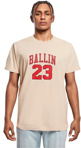 Mister Tee Herren Ballin 23 Tee Sand, L