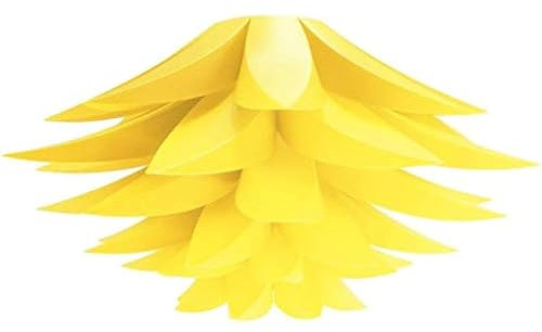 Lotus Chandelier Lampshade/DIY Jigsaw Lampshade Kit/Hanging Ceiling Light Lampshades for Bedroom, Living Room, Kitchen (Yellow)
