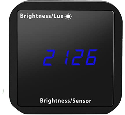 Iegefirm Tuya - Sensor de luz WIFI con indicador de detección de humedad y temperatura