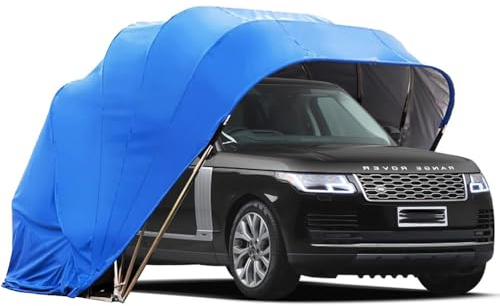 Garage Portatile Extra Large, tettoia per Auto Pieghevole e Resistente, Porta per Auto Resistente a Tutte Le Condizioni atmosferiche, Riparo per Auto per Esterni, Camion, Barche, SUV,6 * 2.5 * 2.5M