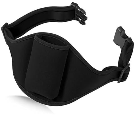 Mic Belt, Microphone Belt, Microphone Belt Pouch, Microphone Belt Holder, Microphone Pouch Carrier Holder, Mic Carrier Belt, Adjustable for Fitness Instructors Theater Speakers Public Speaking,Black
