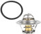 INFINAUTO Auto Thermostat, Motor Kühlmittelthermostate Nr. 050121113C für VW GOLF 1.6 1.8 2.0 1997-2013 Metall Silberton, 1 Stück