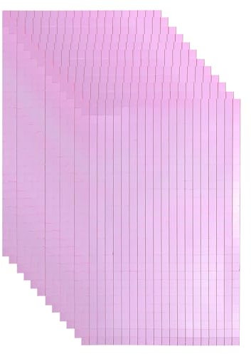 sourcing map 10800 PCS Glass Mirrors Disco Ball Tiles Self-Adhesive Pink Mirror Mosaic Tiles 5 x 5mm for Disco Ball, DIY Craft, KTV Decoration 18 Sheet