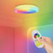 FIVMEN LED Deckenleuchte Rund Kristall 60W Deckenlampe Lampe Badlampe Flurlampe Decke Dimmbar RGB IP44 Wasserfest Deckenbeleuchtung mit Fernbedienung
