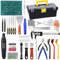 Kit di strumenti e accessori per stampante 3D, 135 pezzi, set di strumenti per stampa 3D con cassetta degli attrezzi, accessorio per stampante 3D, incluso kit di pulizia degli ugelli, lucidatrice
