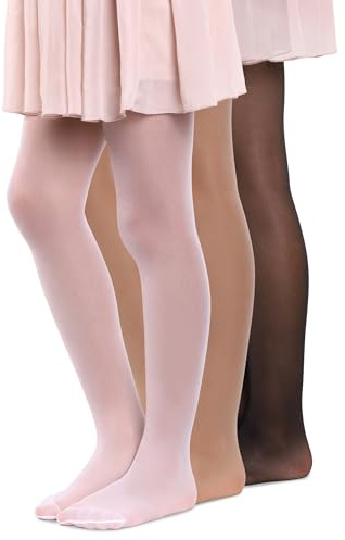 MANA MANA Collant Bambina Eleganti - Calze Danza Classica Bambina in Materiale Morbido e Traspirante - Collant Neonata per Scuola e Occasioni Speciali, Comfort e Eleganza Italiana