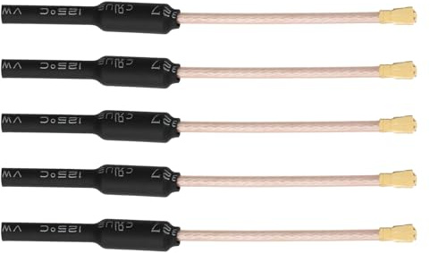Be In Your Mind 5 Stück RC FPV Omnidirektionale Messingantenne 5,8 G 3 dB 65 mm RG178 Kabel für UAV RC