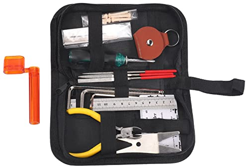Tuesoa 26 Pcs Guitar Repairing Maintenance Tool Kit, Guitar Care Cleaning Tool Kit for Guitar Ukulele Mandolin Banjo