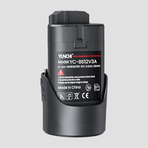 YUNCHI 12V 3000mAh Li-Ion Akku für Bosch Professional - Ersatzakku kompatibel mit Blaue Serie