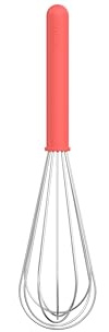 Mepal - Edelstahl-Schneebesen Chef it - Langlebigen Drähte behalten ihre Form - Einfache Reinigung - Spülmaschinengeeignet - Küchenutensilien - 30 cm - Coral
