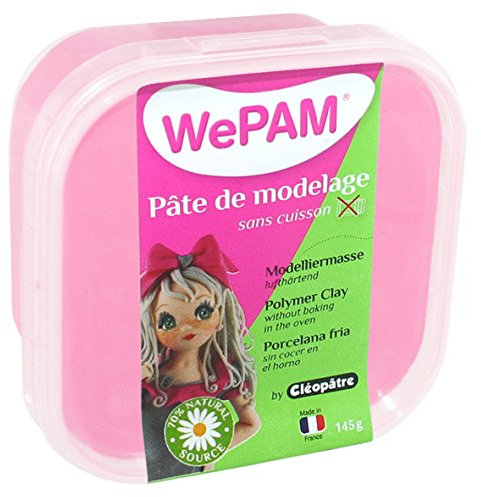 WePAM – PFW496-145 – Lufthärtende Modelliermasse, 145 g, Helles Rosa