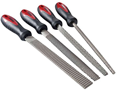 Toolland HFIS2 Pack de 4 Râpes en bois, 20 cm