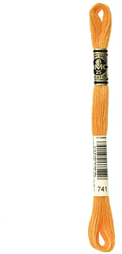 DMC 6 Strand Cotton Embroidery Thread Colour 741