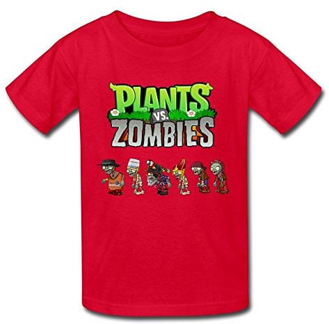 Fireti Kid's Geek Plants Vs. Zombies T-shirts By Mjensen X-Large