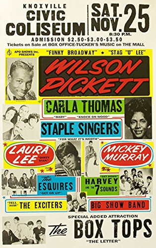 Affiche Prints RR10 Vintage Wilson Pickett Rock & Roll Concert Gig Band Advertisement Poster Print - A3 (432 x 305mm) 16.5 x 11.7