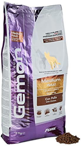 Monge Gemon Adult Medium Hundefutter mit Hühnerfleisch 15 kg.
