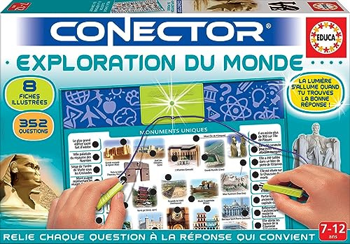 Educa – Conector Exploration du Monde. Lernspiele für Kinder, empfohlen ab 4 Jahren (17582)