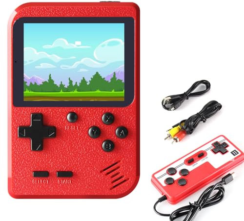 Handheld Spielkonsole, Etpark 500 Klassische Spielen 3-Zoll-IPS-Bildschirm tragbare Retro-Videospielkonsole Spieler für Kinder Spielzeug Jungen 4 5 6 7 8 9 10 11 12 13 Jahre
