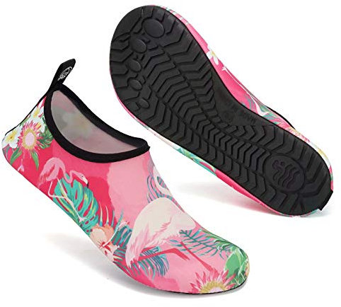 Mabove Chaussettes de natation pour homme et femme, pour nager dans la mer, pour la piscine, la plage - Rose - Flamant rose, 41.5/42.5 EU
