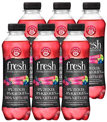 Teekanne fresh Waldbeere Limette, 500ml, 6er Pack