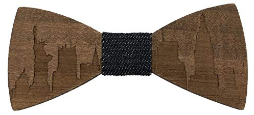 VIKINGS Pajarita Madera Woody Skyline, Fliege Skyline:New York 3