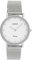 Oozoo Vintage Damenuhr mit Edelstahl Milanaiseband 34 MM Weiß/Silberfarben C20050