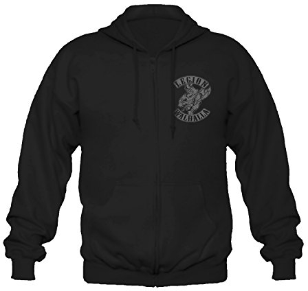 P-T-D Wikinger Route Viking Truck Chopper Bobber Oldschool Norwegen Ragnar Vikings Loki Schweden Kapuzenjacke Jacke L