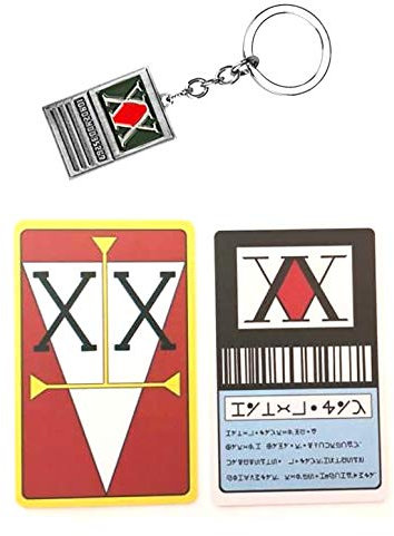 Z1 Hunter X Hunter 1 porte-clés avec 2 cartes de licence pour cosplay Hisoka Kurapika Killua Zoldyck en PVC