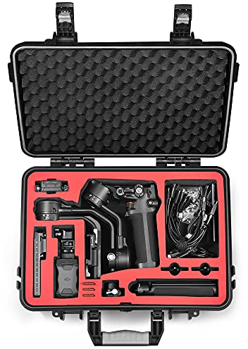 LEKUFEE Tragbarer wasserdichter Hartschalenkoffer für DJI RSC 2 Pro Combo und Zubehör (nur Koffer)