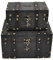 Trendy Boy 2 pcs/ensemble Boîte De Rangement Vintage Faite À La Main - Boîte De Rangement En Bois Boîte À Bijoux De Style Antique Boîte Décorative (301-Combo2)