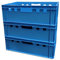 kanister-vertrieb® 3er Set E2-Kiste Eurobox Metzgerkiste Vorratskiste Aufbewahrungsbox Lagerbox 60x40x20 cm stabil für Lebensmittel geeignet (blau)