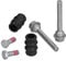 OUKENS Bremssattel-Schiebestift-Set, Metall + Gummi Bremssattel-Schiebestifte hinten Führungsbolzen Kit BCF1346B Passend für Transporter T4