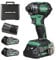 Metabo HPT Kit de destornillador de impacto inalámbrico MultiVolt™ de 18 V con triple martillo | WH18DC Destornillador de impacto