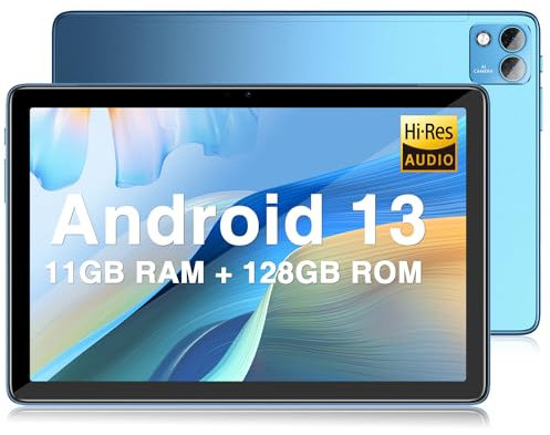 DOOGEE T10S Tablet 10 Pulgadas Android 13, 11GB RAM+ 128GB ROM (1TB SD),Tablet Infantil 2K, 6600mAh Widevine L1 Octa-Core, 8MP Cámara 1200*1920 FHD 2024 Tablet PC 4G Dual SIM/BT5.0/ GPS,5G+2.4G/WiFi