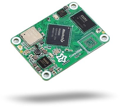 LUCKFOX Core3566102000 Module, Features Rockchip RK3566 Quad Core Processor, with 2GB LPDDR4 SDRAM Memory, Dual Band(2.4GHz/5.0GHz) WiFi, BT5.0, Compatible with Raspberry Pi CM4 Baseboard