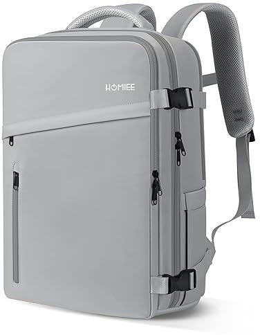 HOMIEE Easyjet Cabin Bag 45x36x20 with Shoe Compartment, Travel Backpack Carry On Bag for Men Women, Underseat Cabin Backpack Hand Luggage Bag for 15.6 Inch Laptop