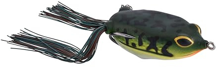 Berkley Swamp Lord Standard Hollow Body Frog Fishing Lure, Bully, 65mm, Soft Body for Improved Hook-Up Ratio, Sealed to Prevent Water Intrusion, Equipped with Sharp Fusion19 Hooks