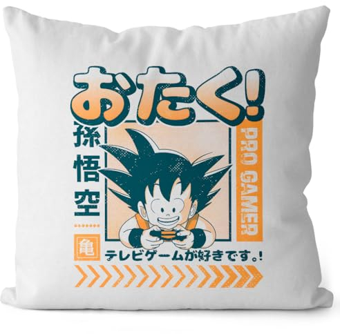style3 Otaku Gamer Kissen mit Füllung 40cm Baumwolle super Dragon Saiyan z gt