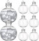 Zerodeko 10 Stück Weihnachtsgetränkekugeln 150 Ml Kunststoff Durchsichtige Schnaps-Weihnachtskugeln Befüllbare Weihnachtsbaumsaftbirnen Glühbirnenkugeln Mit Schraubverschlüssen Für Die